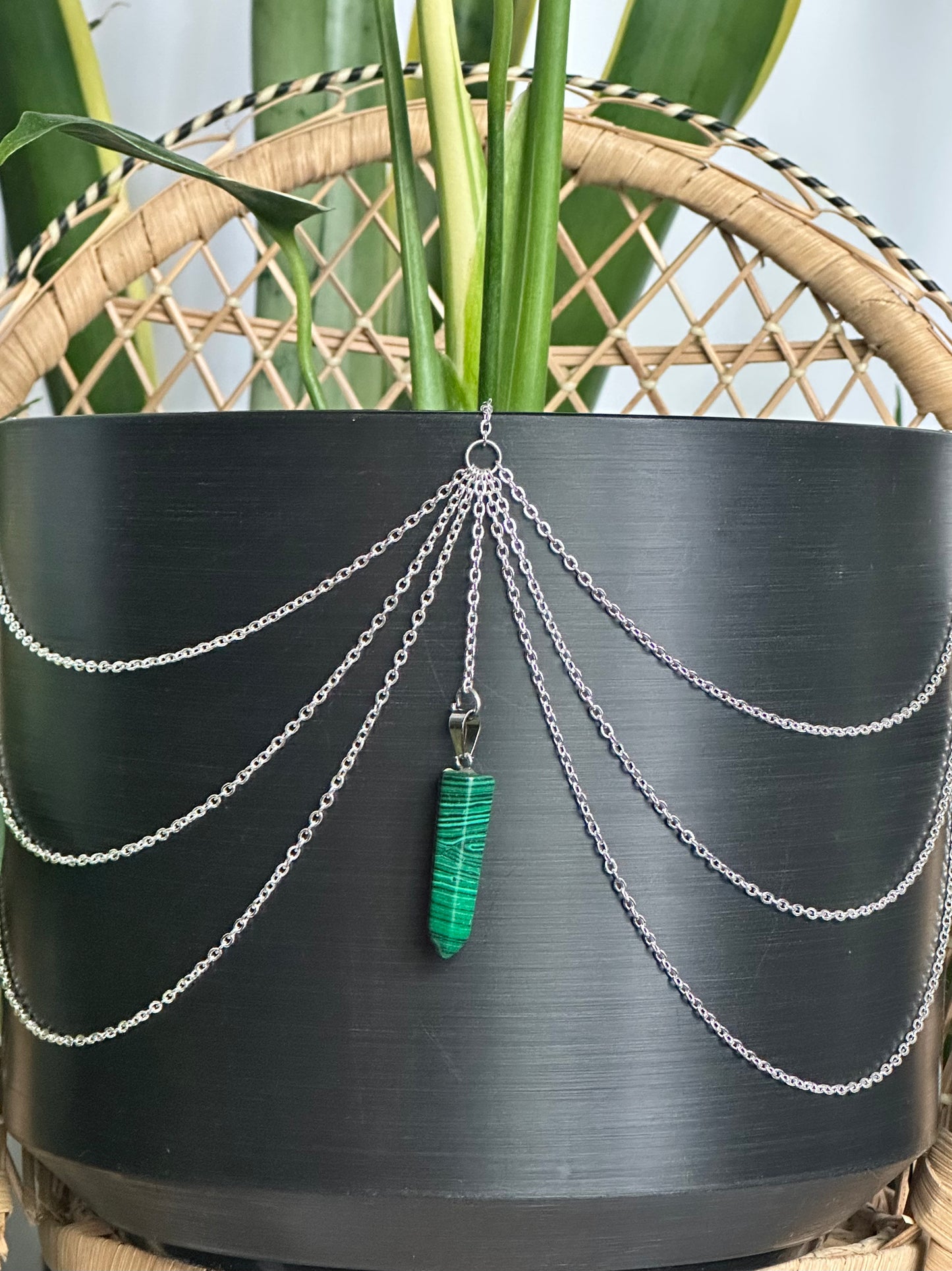 Green Malachite Pendant
