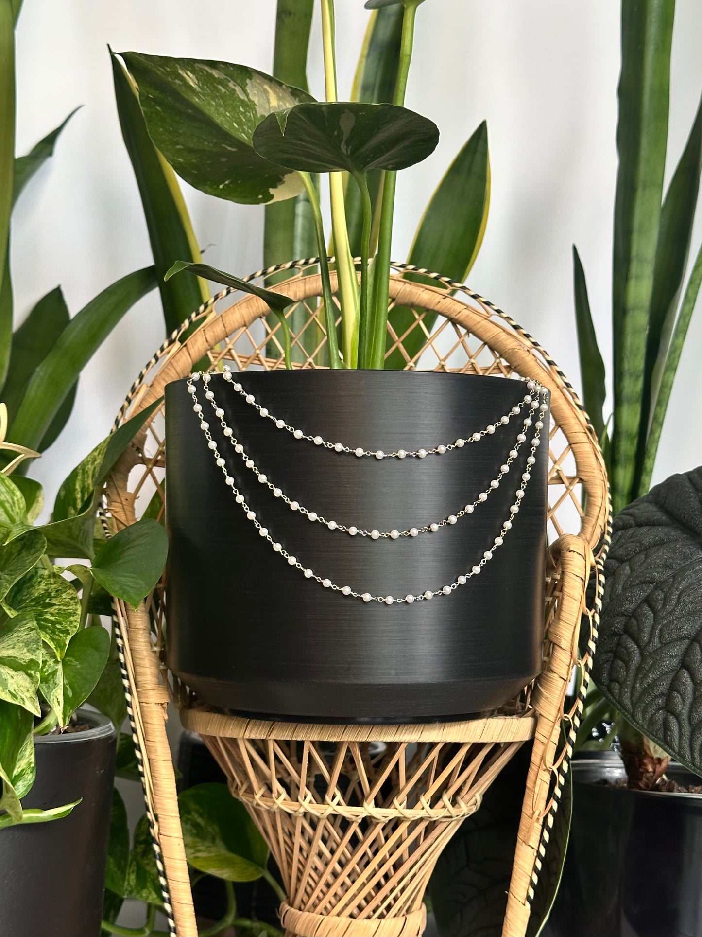 White Pearl Plant Jewelry