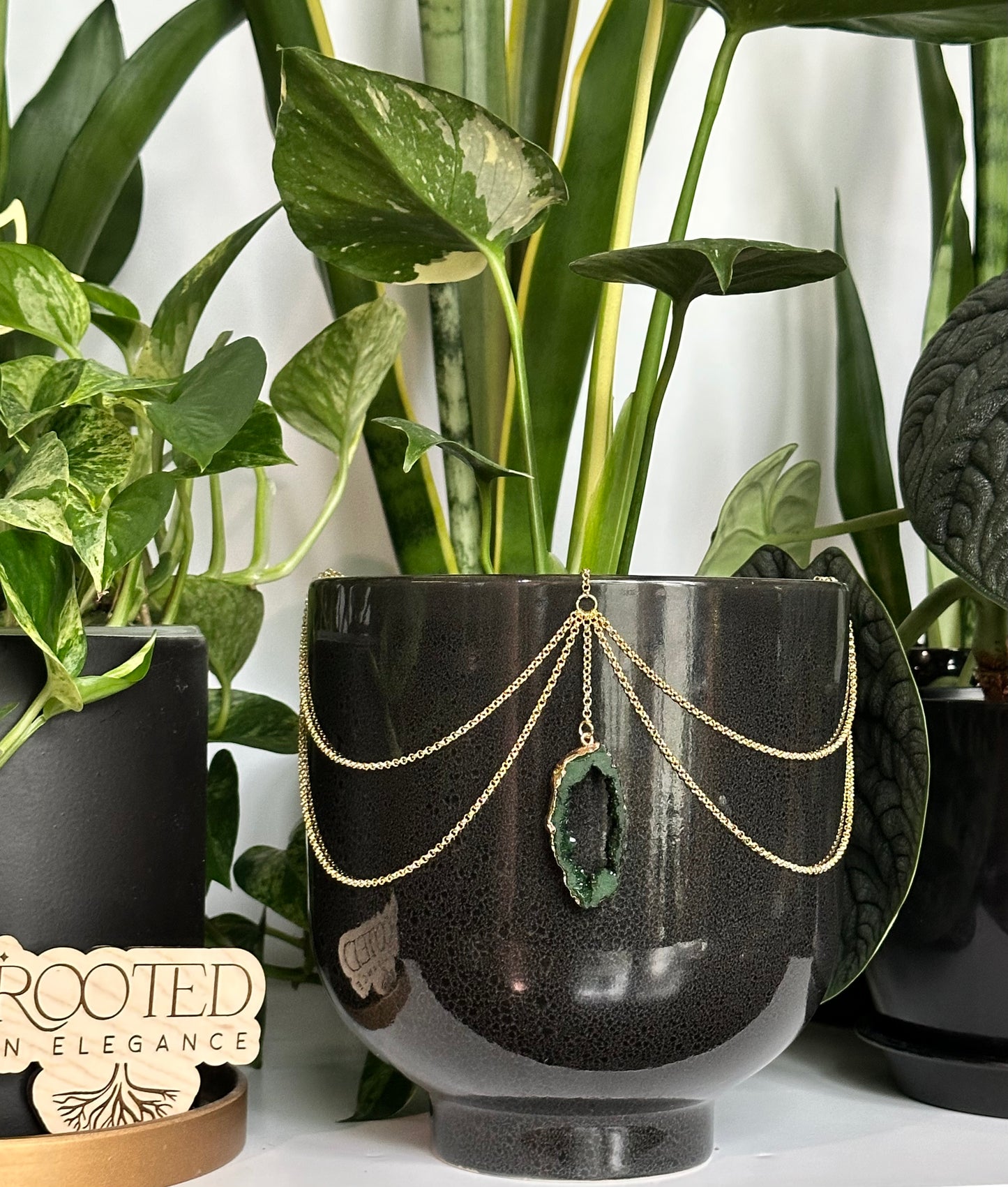 Green Resin Geode