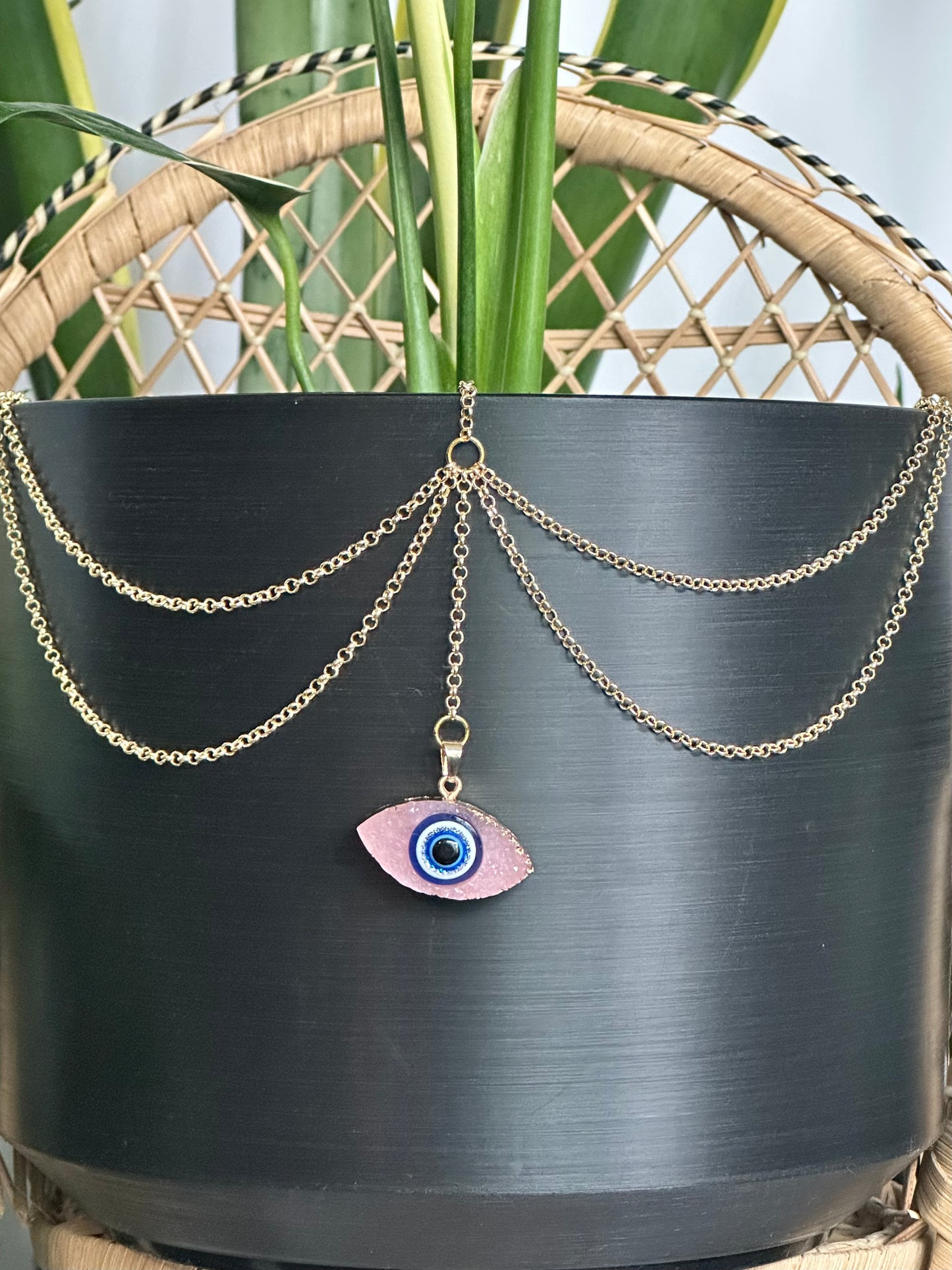 Evil Eye Charm - Pink