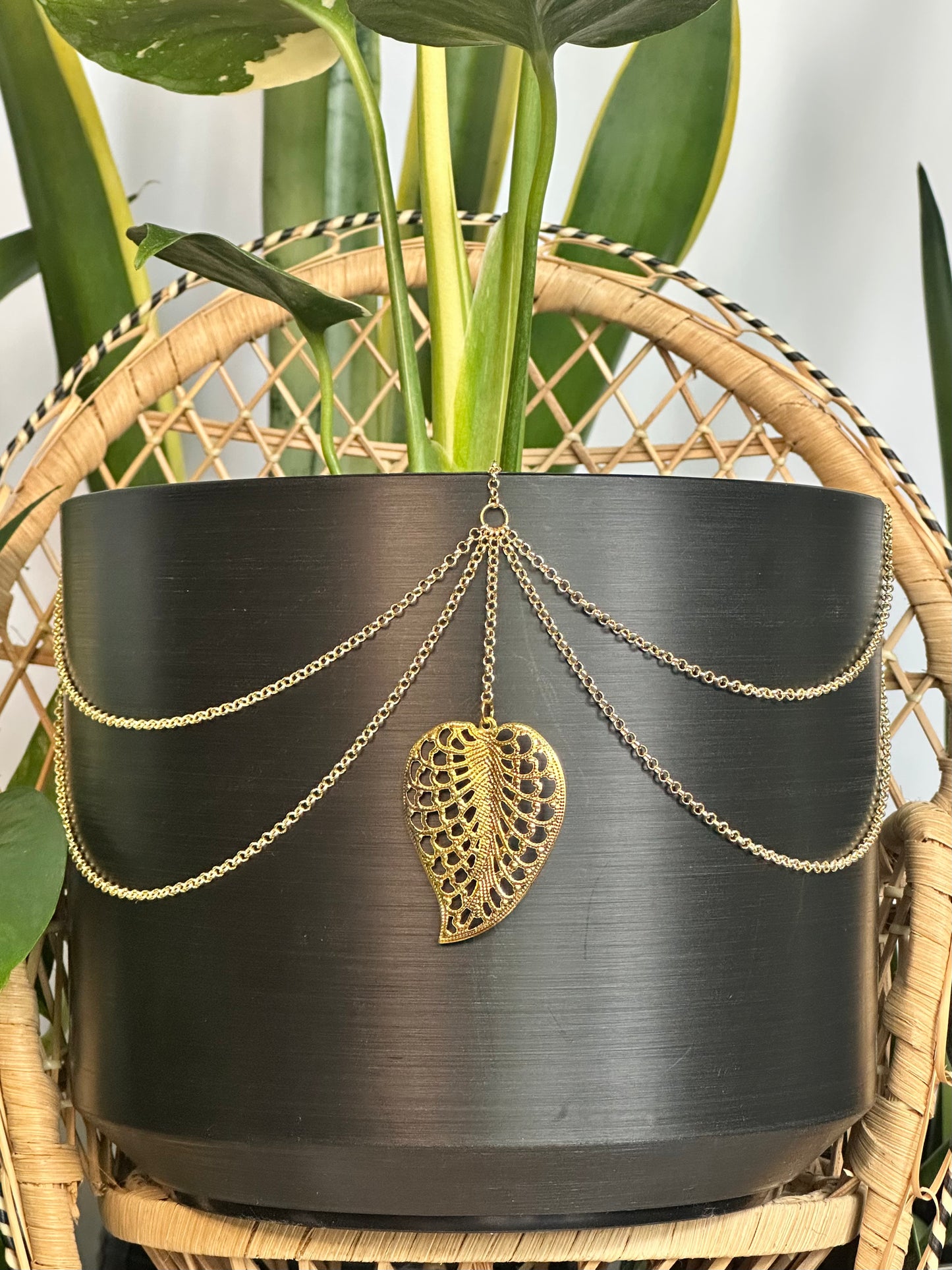 Gold Leaf Plant Jewelry