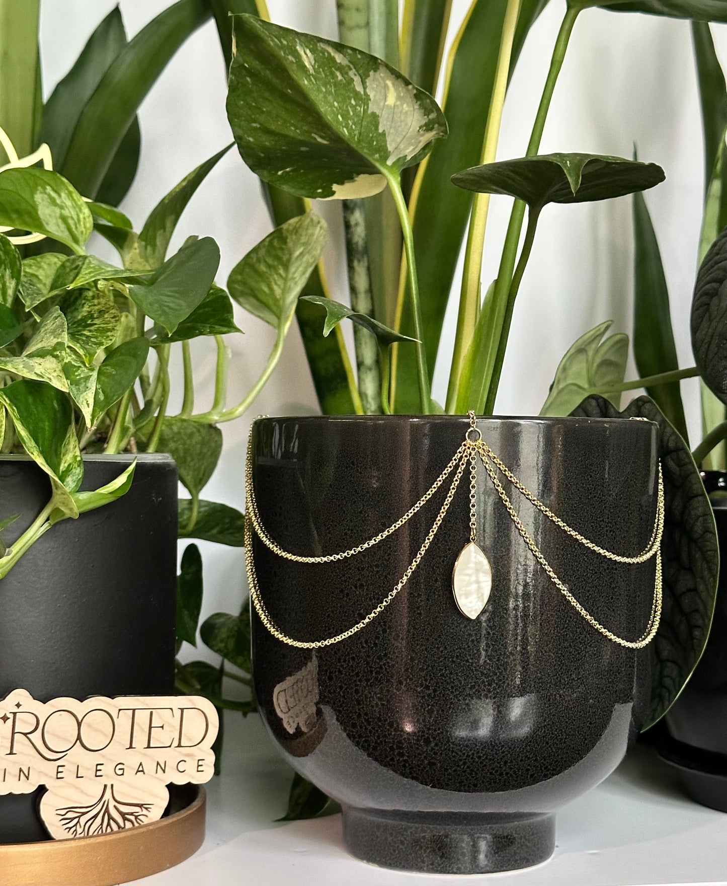 Mother Of Pearl Marquise Pendant
