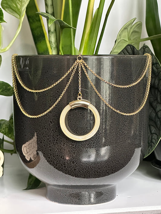 Beige Acrylic Pendant