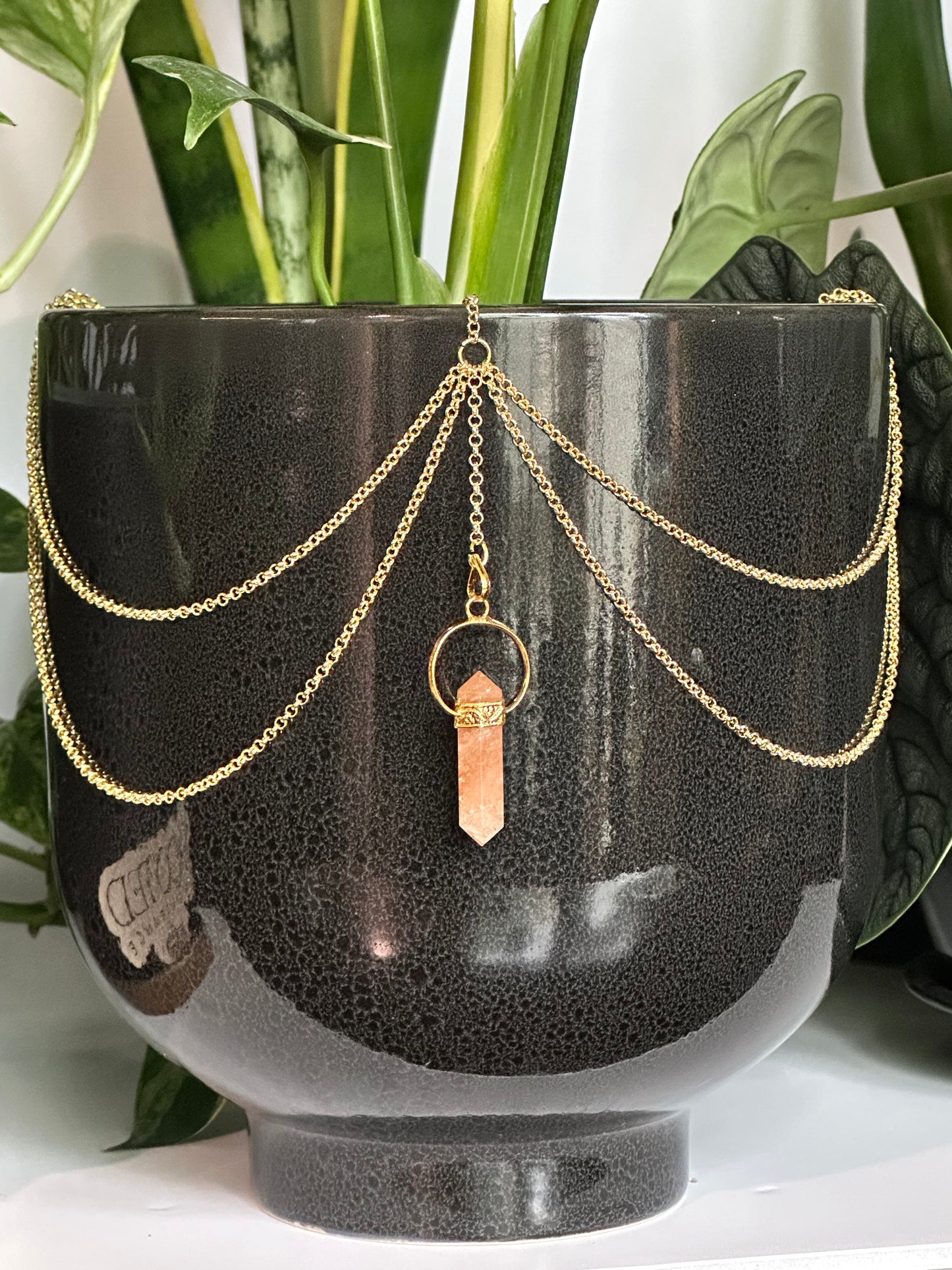 Peach Aventurine Pendant