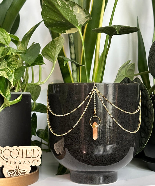 Peach Aventurine Pendant