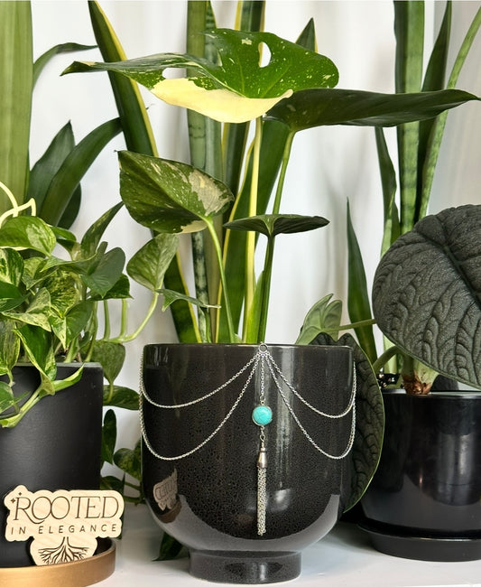 Turquoise Tassel Pendant