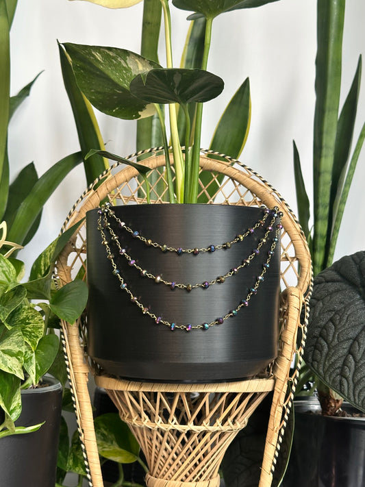 Rainbow Chalcedony Plant Jewelry